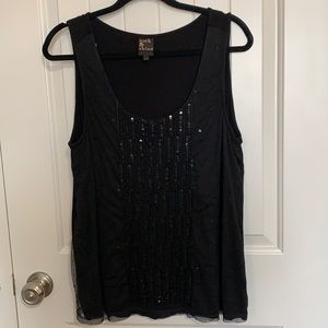 Rock and shine. Sequins tank. Witchy core. Fall